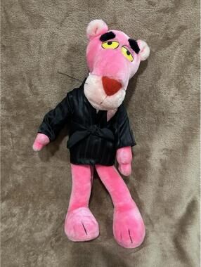 The 24k Company Pink Panther Plush Vintage Hugh Heffner Bullocks EUC Bendable